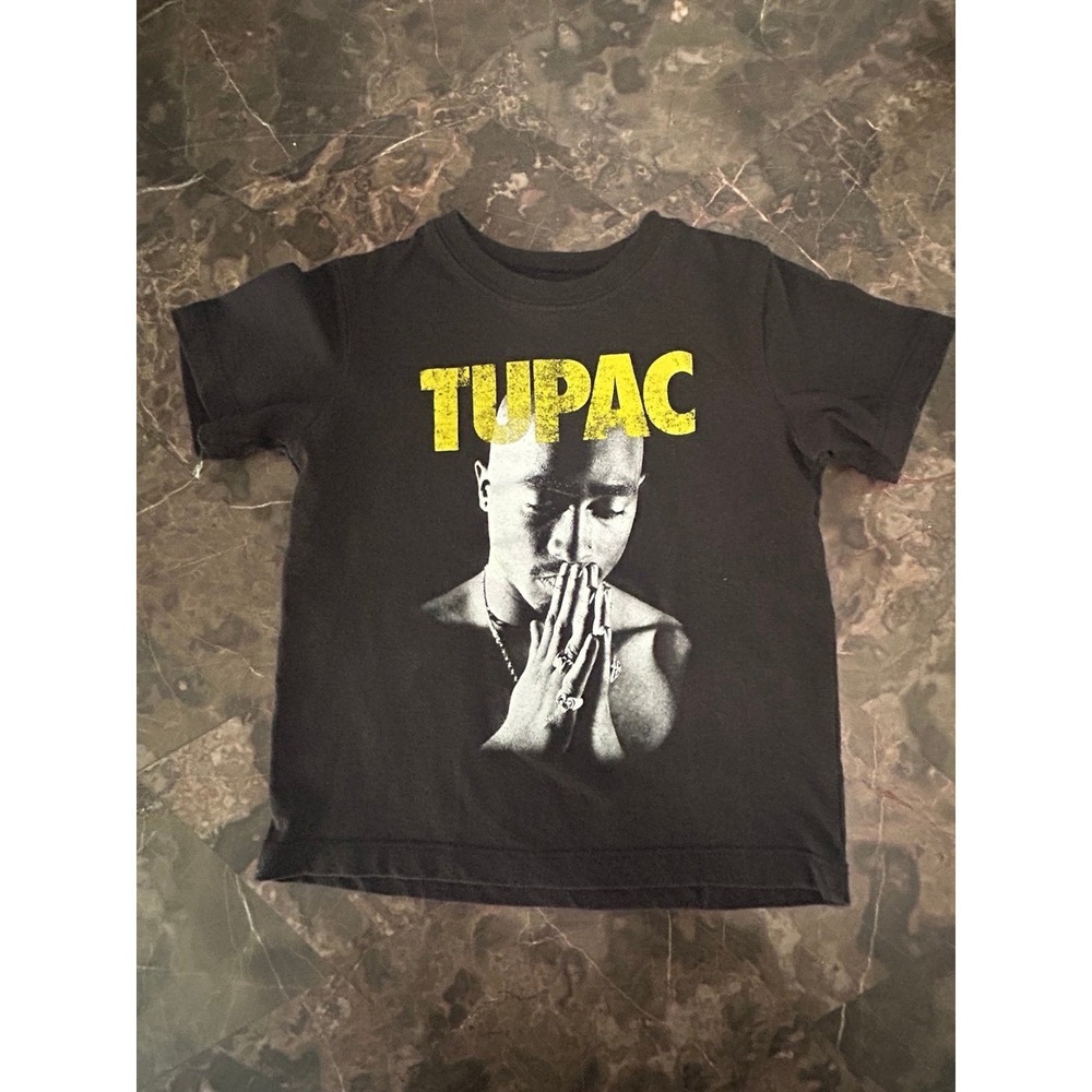 Toddler Tupac Rapper Black Tshirt 4T - Great Condition
